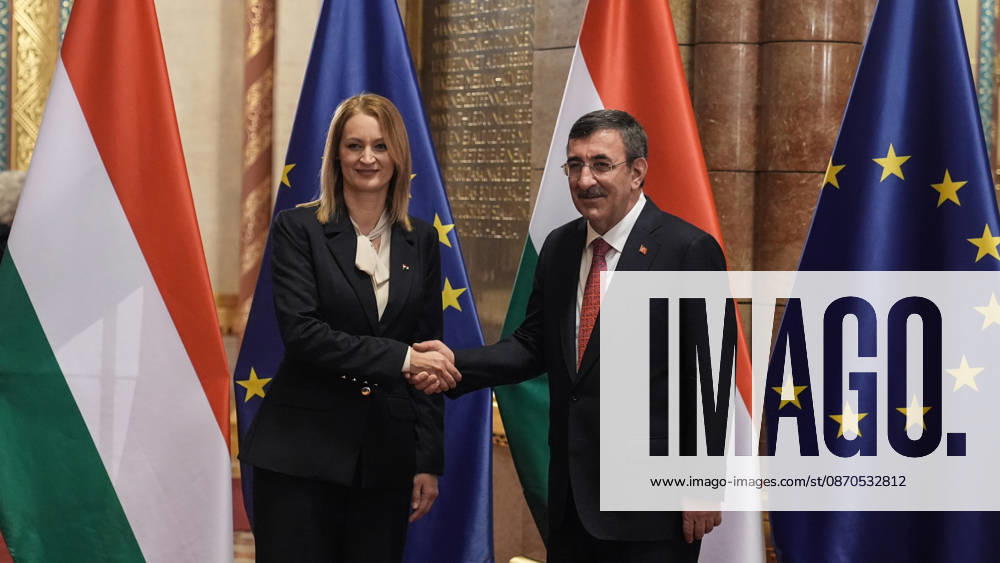 Turkish Vice President Cevdet Yilmaz in Budapest BUDAPEST, HUNGARY - OCTOBER 23: Turkish Vice President Cevdet Yilmaz meets Agnes Forsthoffer, Speaker of the Hungarian National Assembly in Budapest, Hungary on October 23, 2026. Yasin Baturhan Ergin Anadolu Budapest Hungary. Editorial use only. Please get in touch for any other usage.