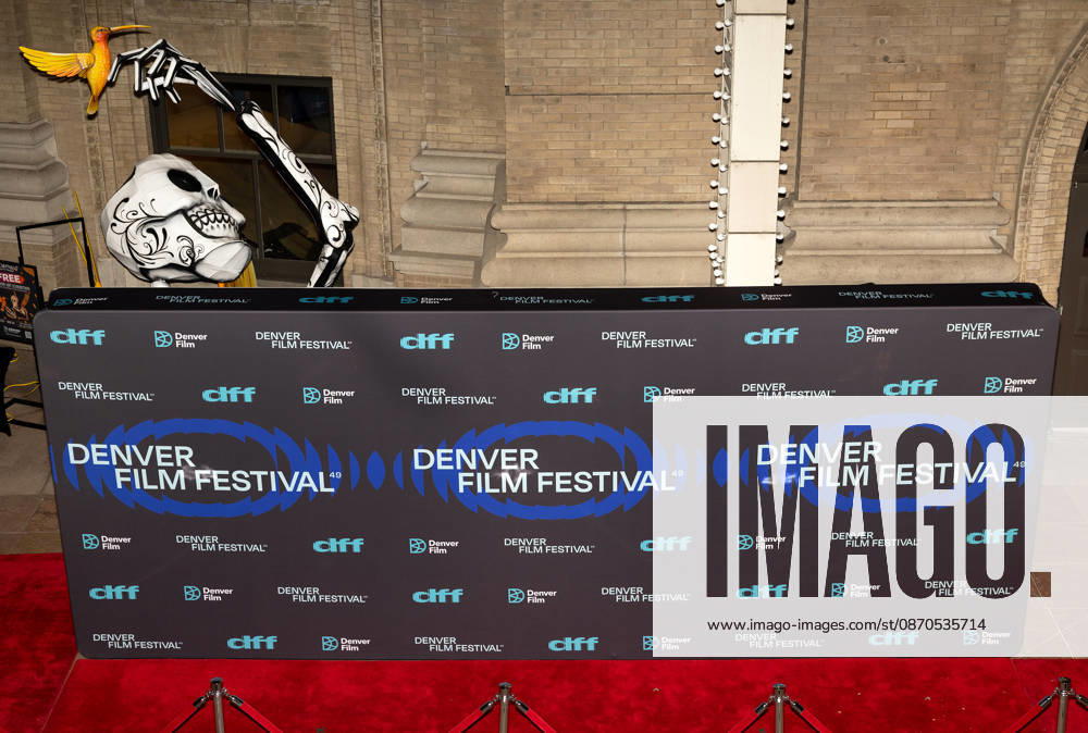 Background for the 49th. Denver Film Festival Red Carpet event at the Ellie Caulkins Opera House Thursday night. Credit Image: ZUMA Press Wire) Denver USA - ZUMAav4_ 20261023_zaf_av4_014