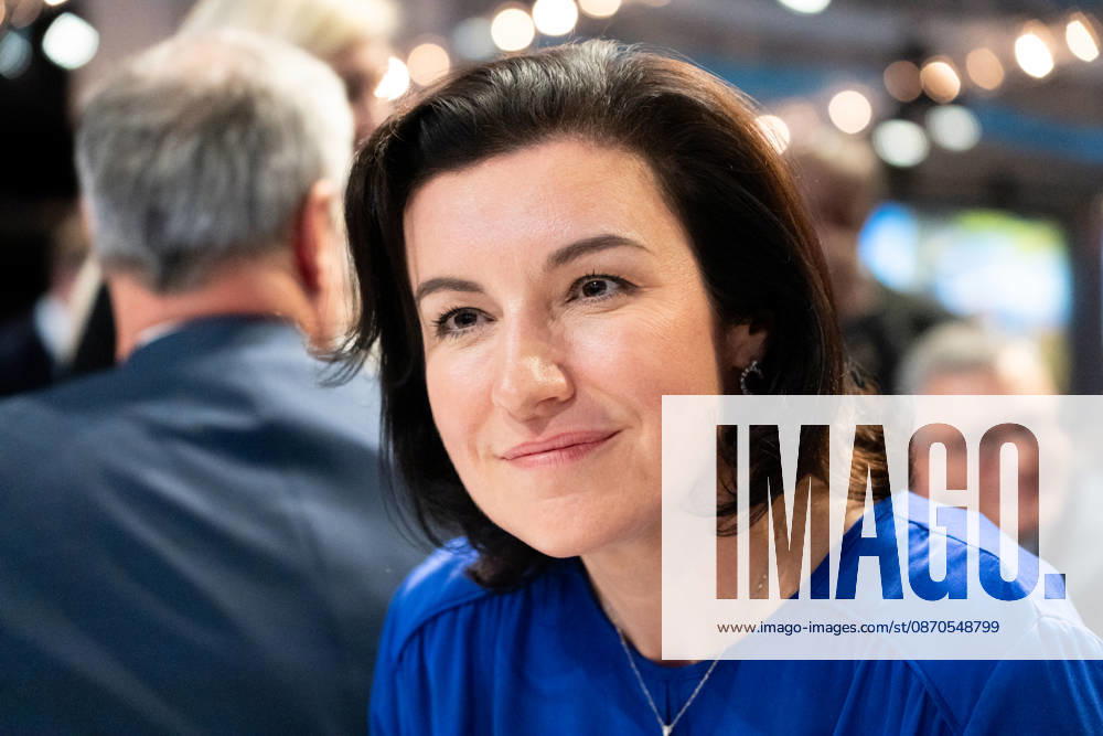 Munich, Bavaria, Germany October 23, 2026: The 2026 national convention of the CSU (Christian Social Union) at the Munich Trade Fair Center. Dorothee Bär, Federal Minister of Research, Technology, and Space of the Federal Republic of Germany