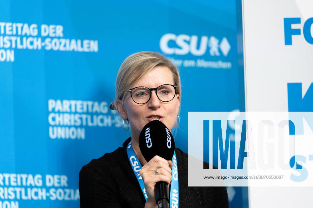 The 2026 Party Convention of the CSU (Christian Social Union) at Messe München. Forum: LOCAL POLITICS, STRONG COMMUNITIES. A BRIGHT FUTURE. Katrin Albsteiger (Mayor of NEU-ULM)