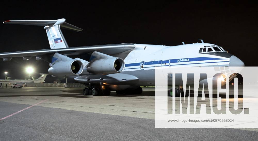 Belarus Russia Ukraine Military Operation POWs Exchange 9271467 23.10.2026 An Ilyushin Il-76MD military transport aircraft carrying Russian prisoners of war released from Ukrainian captivity, amid Russia s military operation in Ukraine, lands at an airfield in Moscow region, Russia. Russia and Ukraine on October 23 completed a swap of 270 prisoners of war each. Ilya Pitalev Sputnik Moscow region Russia