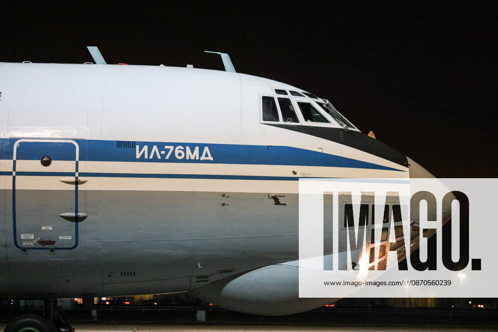 RUSSIA, MOSCOW REGION - OCTOBER 23, 2026: An Ilyushin Il-76 strategic airlifter carrying Russian servicemen released from Ukrainian captivity. Georgy Chernyshov TASS 99833469