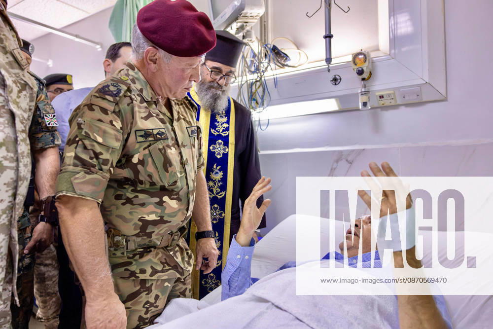 King of Jordan Visits Victims of Terrorist Attack on a Church - Karak King Abdullah II of Jordan visits victims of a deadly church attack at a military hospital in the city of Karak, Jordan, on October 23rd, 2026. Photo by Balkis Press ABACAPRESS.COM Karak Jordan