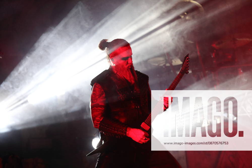 Kjell Age Damage Karlsen of the band Dimmu Borgir at a concert at the Columbiahalle in Berlin, October 23, 2026 Behemoth Dimmu Borgir Concert Berlin