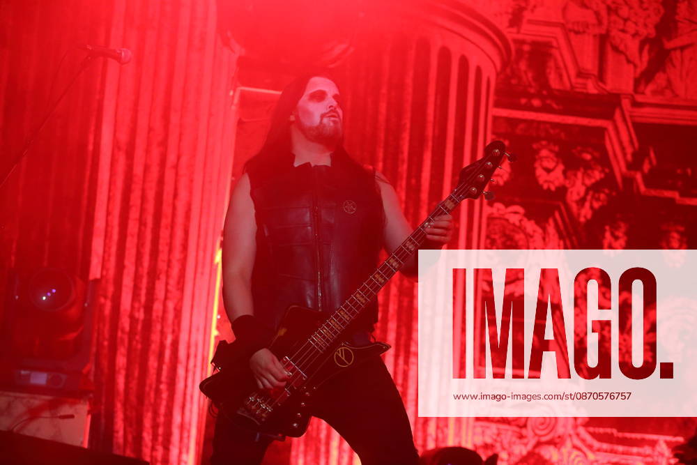 Victor Brandt of the band Dimmu Borgir at a concert at the Columbiahalle in Berlin, October 23, 2026 Behemoth Dimmu Borgir Concert Berlin