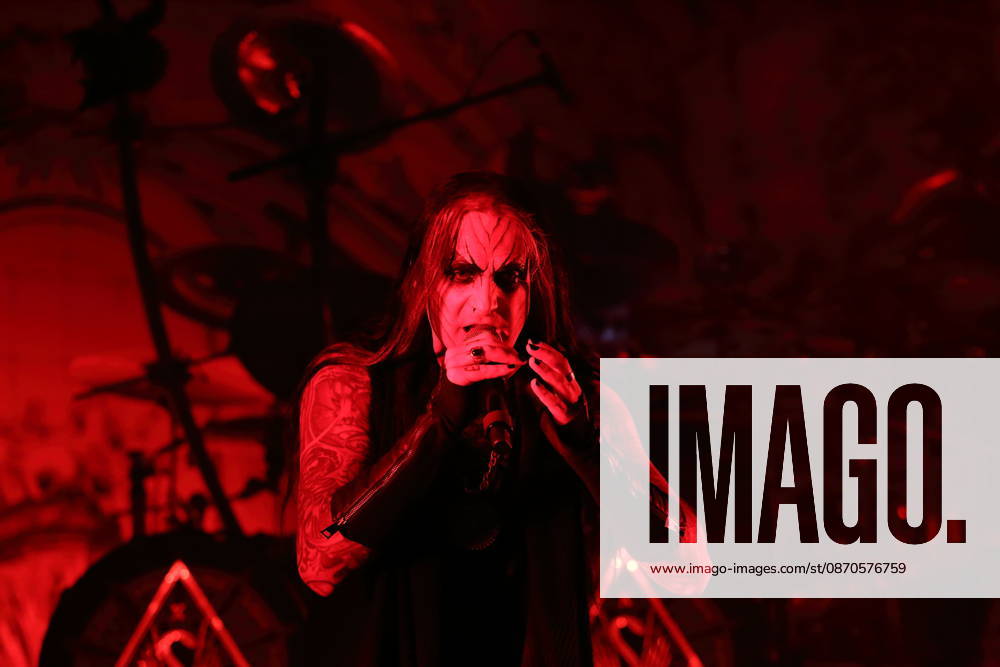 Stian Tomt Shagrath Thoresen of the band Dimmu Borgir at a concert at the Columbiahalle in Berlin, October 23, 2026 Behemoth Dimmu Borgir Concert Berlin