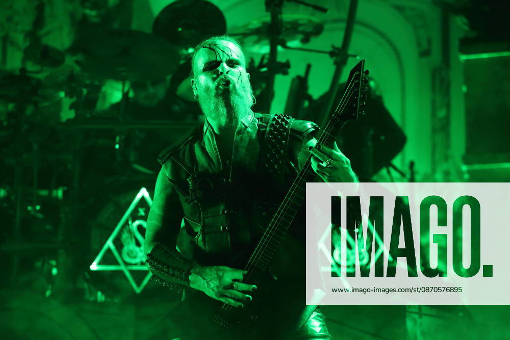 Kjell Age Damage Karlsen of the band Dimmu Borgir at a concert at the Columbiahalle in Berlin, October 23, 2026 Behemoth Dimmu Borgir Concert Berlin