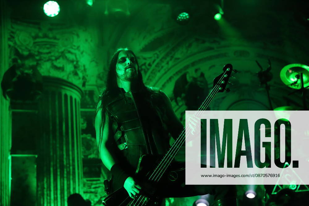 Victor Brandt of the band Dimmu Borgir at a concert at the Columbiahalle in Berlin, October 23, 2026 Behemoth Dimmu Borgir Concert Berlin