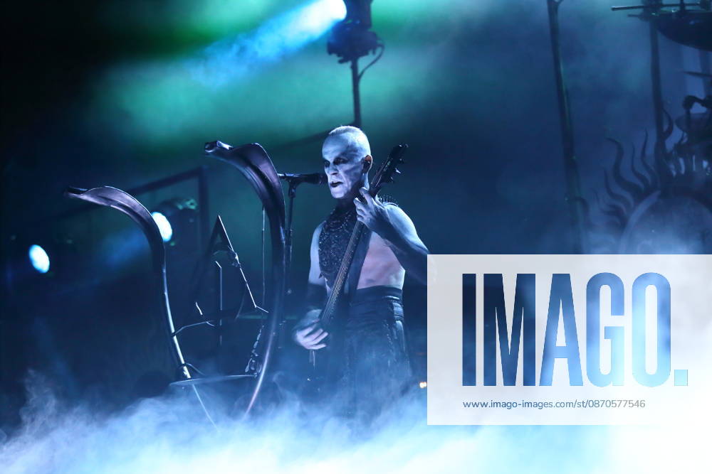 Adam Michal Nergal Darski of the band Behemoth at a concert at the Columbiahalle in Berlin, October 23, 2026 Behemoth Dimmu Borgir Concert Berlin