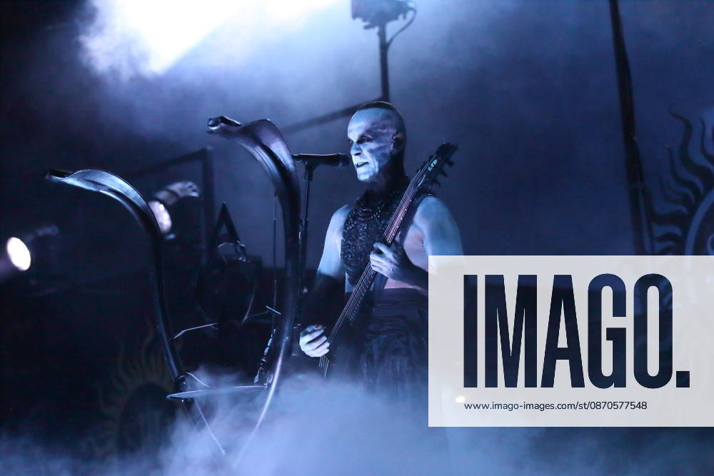 Adam Michal Nergal Darski of the band Behemoth at a concert at the Columbiahalle in Berlin, October 23, 2026 Behemoth Dimmu Borgir Concert Berlin