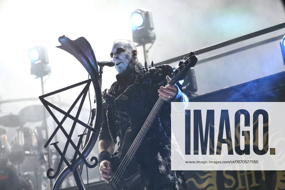 Tomasz Orion Wroblewski of the band Behemoth at a concert at the Columbiahalle in Berlin, October 23, 2026 Behemoth Dimmu Borgir Concert Berlin