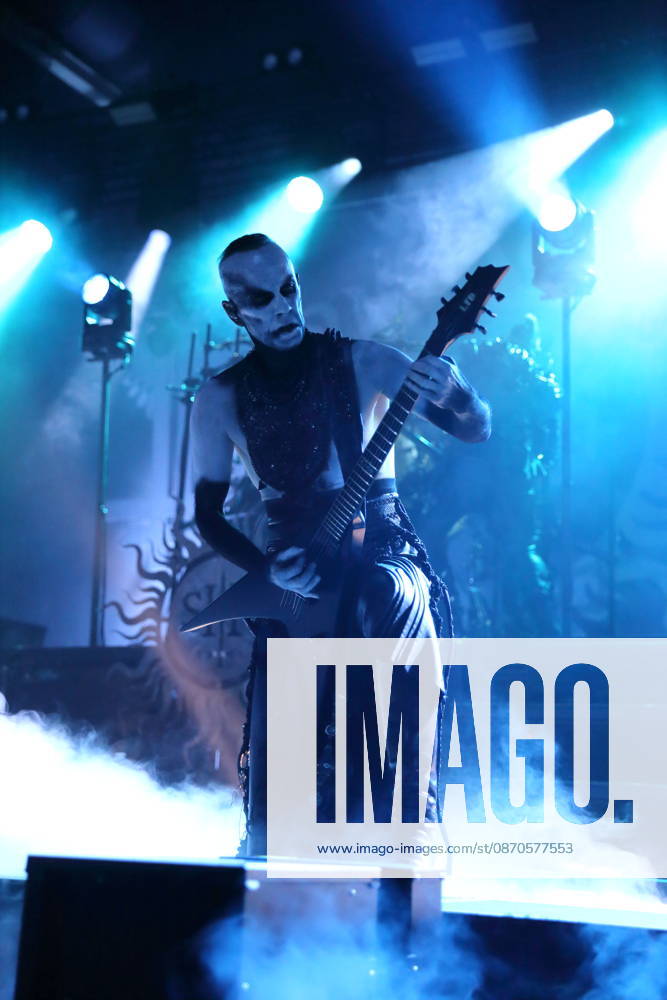 Adam Michal Nergal Darski of the band Behemoth at a concert at the Columbiahalle in Berlin, October 23, 2026 Behemoth Dimmu Borgir Concert Berlin
