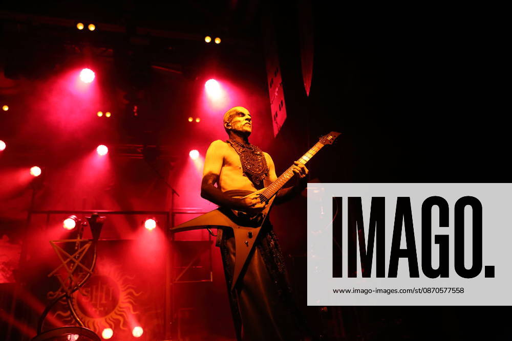 Adam Michal Nergal Darski of the band Behemoth at a concert at the Columbiahalle in Berlin, October 23, 2026 Behemoth Dimmu Borgir Concert Berlin