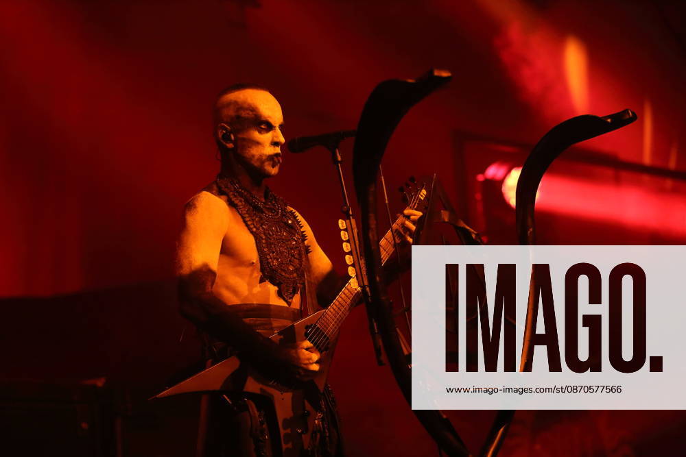 Adam Michal Nergal Darski of the band Behemoth at a concert at the Columbiahalle in Berlin, October 23, 2026 Behemoth Dimmu Borgir Concert Berlin