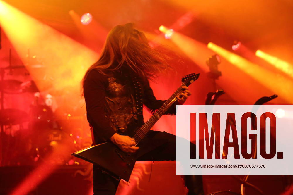 Patryk Dominik Seth Sztyber of the band Behemoth at a concert at the Columbiahalle in Berlin, October 23, 2026 Behemoth Dimmu Borgir Concert Berlin