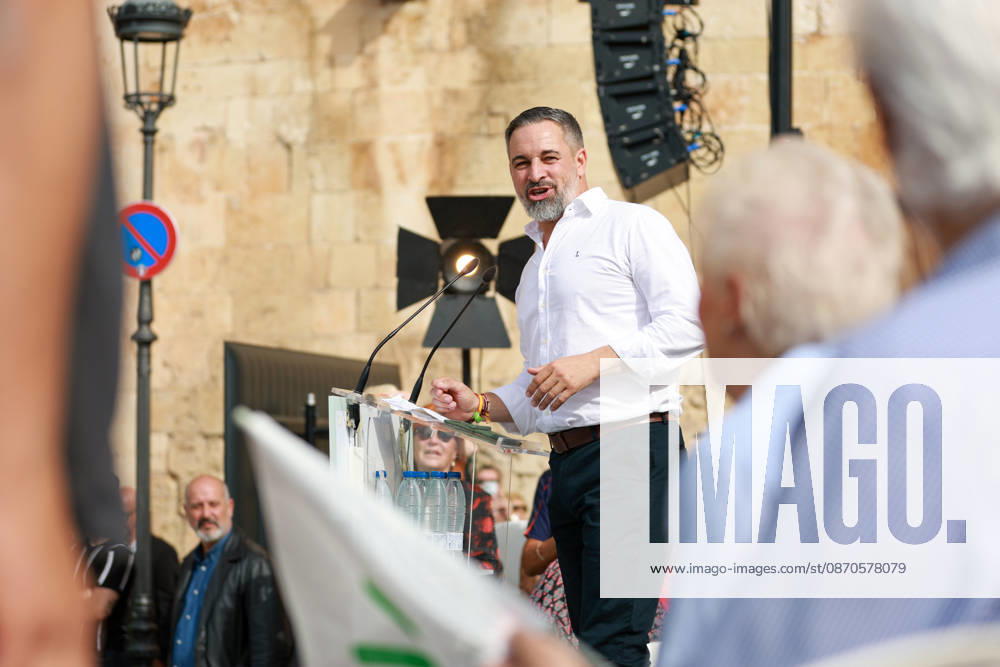 Abascal Holds a Public Event in Palma Vox President Santiago Abascal during a public event as part of the pre-campaign for the general election on November 29, at La Seu de Mallorca, on October 24, 2026, in Palma de Mallorca, Mallorca, Balearic Islands, Spain. Abascal is the first leader of one of the major parties running in the general election to have announced public events in the Balearic Islands. OCTOBER 24, 2026. Tomàs Moyà. Palma de Mallorca, Mallorca, Isl. Palma de Mallorca, Mallorca, Spain