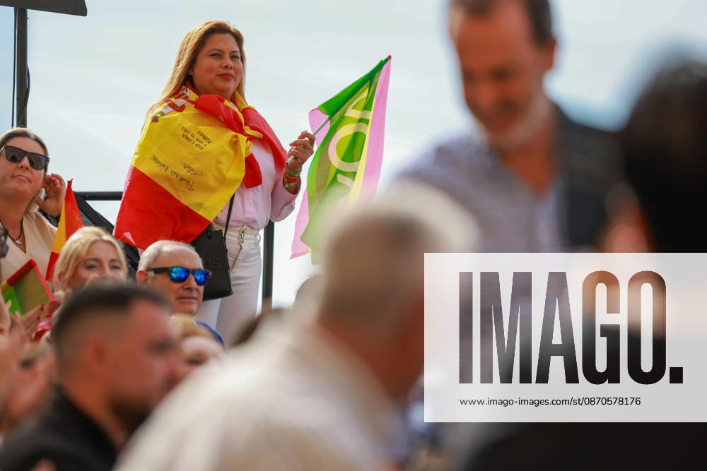 Abascal Holds a Public Rally in Palma: A large crowd gathered at a VOX public rally as part of the pre-campaign for the general election on November 29, at La Seu de Mallorca, on October 24, 2026, in Palma de Mallorca, Mallorca, Balearic Islands, Spain. Abascal is the first leader of one of the major parties running in the general election to announce public events in the Balearic Islands. OCTOBER 24, 2026. Tomàs Moyà. Palma de Mallorca, Mallorca, Island of Palma de Mallorca, Mallorca, Spain