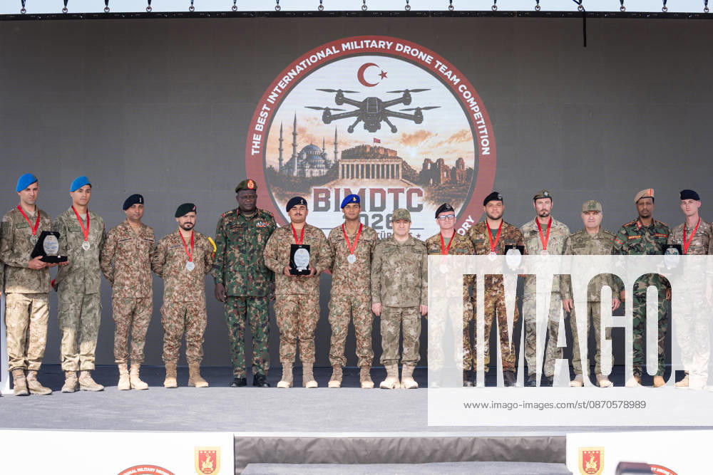 Best International Military Drone Team Competition in Ankara ANKARA, TURKIYE - OCTOBER 24: Turkish Land Forces team wins the first place in the Best International Military Drone Team Competition (BIMDTC-2026), organized by the Turkish Land Forces Command, at Martyr Army Pilot First Lieutenant Gurcan Ulucan Square in Sincan Temelli, in Ankara, Turkiye on October 24, 2026. Ahmet Serdar Eser Anadolu Ankara Turkey. Editorial use only. Please get in touch for any other usage.