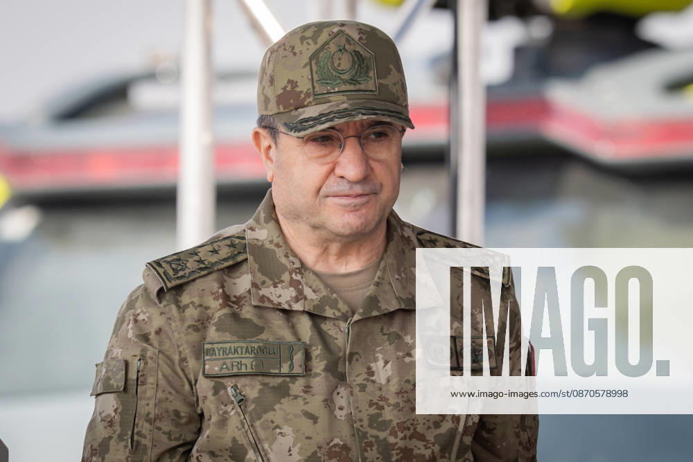 Best International Military Drone Team Competition in Ankara ANKARA, TURKIYE - OCTOBER 24: Chief of the General Staff of Turkiye, Selcuk Bayraktaroglu gives a speech during the Best International Military Drone Team Competition (BIMDTC-2026), organized by the Turkish Land Forces Command, at Martyr Army Pilot First Lieutenant Gurcan Ulucan Square in Sincan Temelli, in Ankara, Turkiye on October 24, 2026. Ahmet Serdar Eser Anadolu Ankara Turkey. Editorial use only. Please get in touch for any other usage.