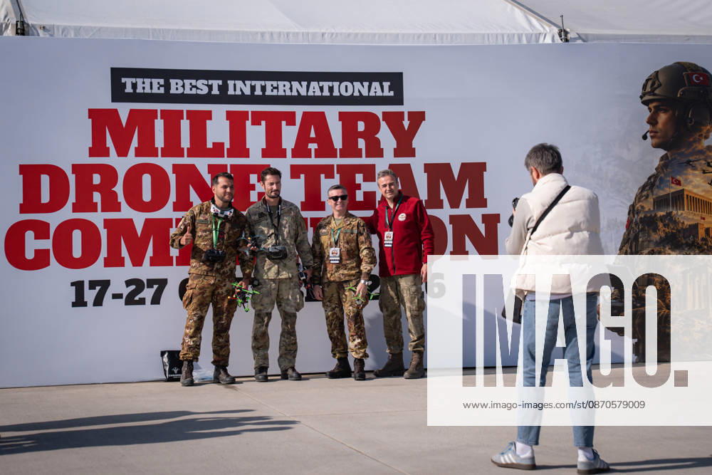 Best International Military Drone Team Competition in Ankara ANKARA, TURKIYE - OCTOBER 24: Distinguished observer day of the Best International Military Drone Team Competition (BIMDTC-2026), organized by the Turkish Land Forces Command, at Martyr Army Pilot First Lieutenant Gurcan Ulucan Square in Sincan Temelli, in Ankara, Turkiye on October 24, 2026. Ahmet Serdar Eser Anadolu Ankara Turkey. Editorial use only. Please get in touch for any other usage.