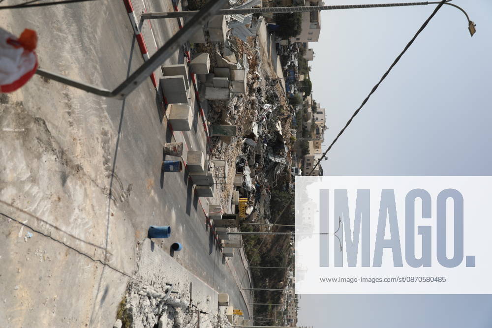 Palestinian Commercial Properties Damaged During Israeli Military Operation in Hebron A view shows damage to Palestinian commercial properties near a checkpoint where a shooting attack took place in the West Bank city of Hebron, on October 24, 2026. The damage occurred during an Israeli military operation launched in the area following the attack. Photo by Mamoun Wazwaz apaimages Hebron West Bank Palestinian Territory 241026_Hebron_MW_04(14)