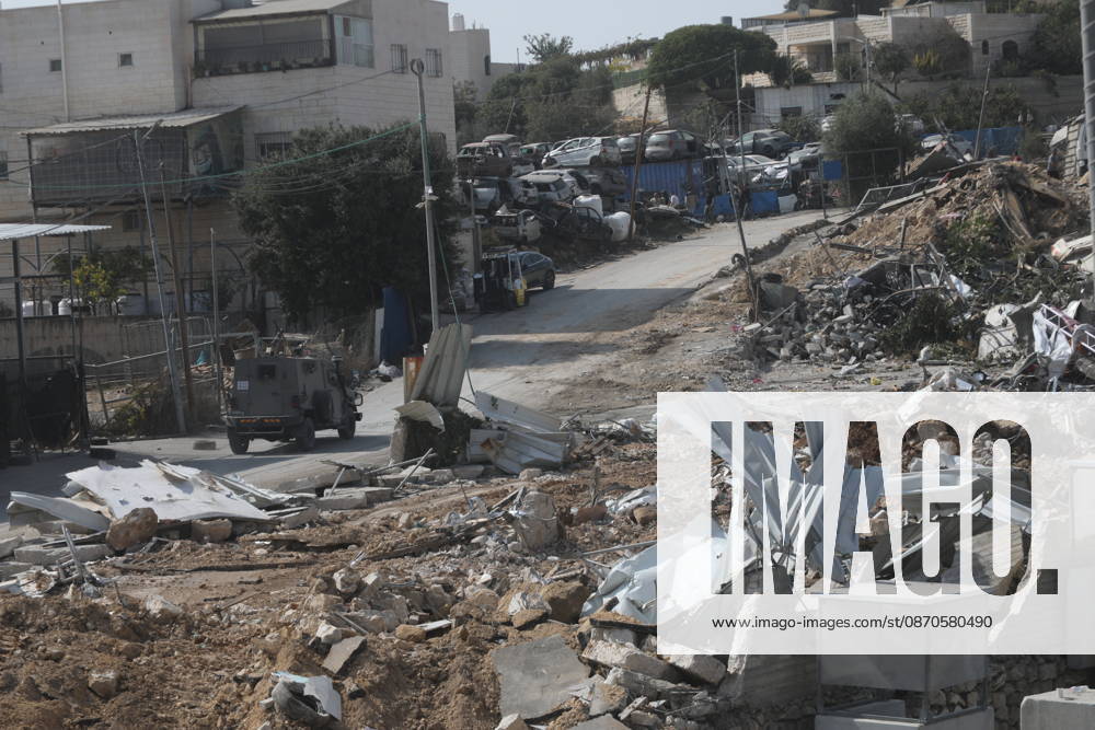 Palestinian Commercial Properties Damaged During Israeli Military Operation in Hebron A view shows damage to Palestinian commercial properties near a checkpoint where a shooting attack took place in the West Bank city of Hebron, on October 24, 2026. The damage occurred during an Israeli military operation launched in the area following the attack. Photo by Mamoun Wazwaz apaimages Hebron West Bank Palestinian Territory 241026_Hebron_MW_04(19)