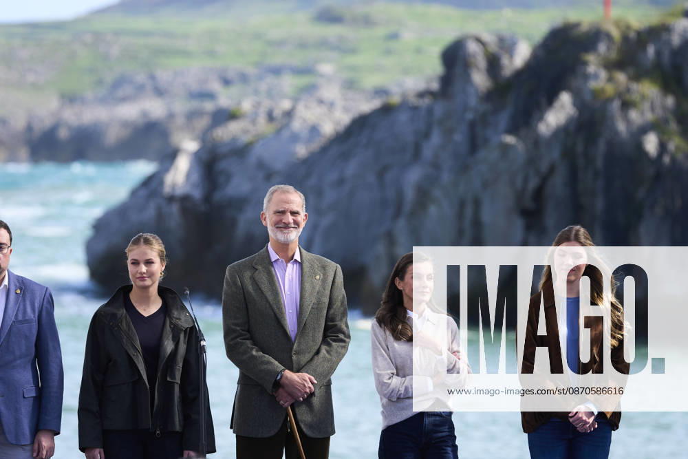Oviedo Princess Leonor and Princess Sofia and Queen Letizia and King Felipe visited Llanes to present the Exemplary Town of Asturias 2026 award, which this year has been granted to the Santa Ana Fishermen’s Guild (Cofradía de Pescadores Santa Ana), in Llanes, Asturias. No Spain