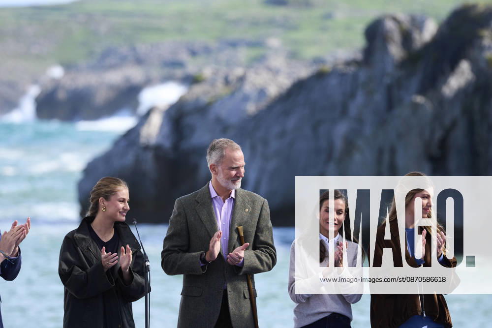 Oviedo Princess Leonor and Princess Sofia and Queen Letizia and King Felipe visited Llanes to present the Exemplary Town of Asturias 2026 award, which this year has been granted to the Santa Ana Fishermen’s Guild (Cofradía de Pescadores Santa Ana), in Llanes, Asturias. No Spain