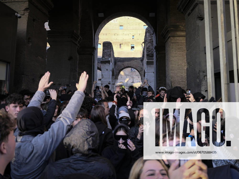 Protesters Attempt to Occupy the Colosseum Rome, Italy, October 24, 2026. Demonstrators enter the Colosseum and attempt to occupy the monument during a protest in the Italian capital. The protesters remain inside the site until police arrive to intervene. The incident takes place during a demonstration in Rome, as tensions escalate between protesters and law enforcement. Rome Italy