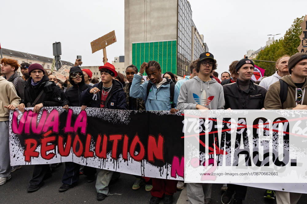 Demonstration Against French Far-Right Party RN - Orleans Rally against racism, fascism, and imperialism in Orléans, Loiret, France on October 24, 2026, held alongside the National Rally (RN) congress. Photo by Pascal Avenet ABACAPRESS.COM Orleans France