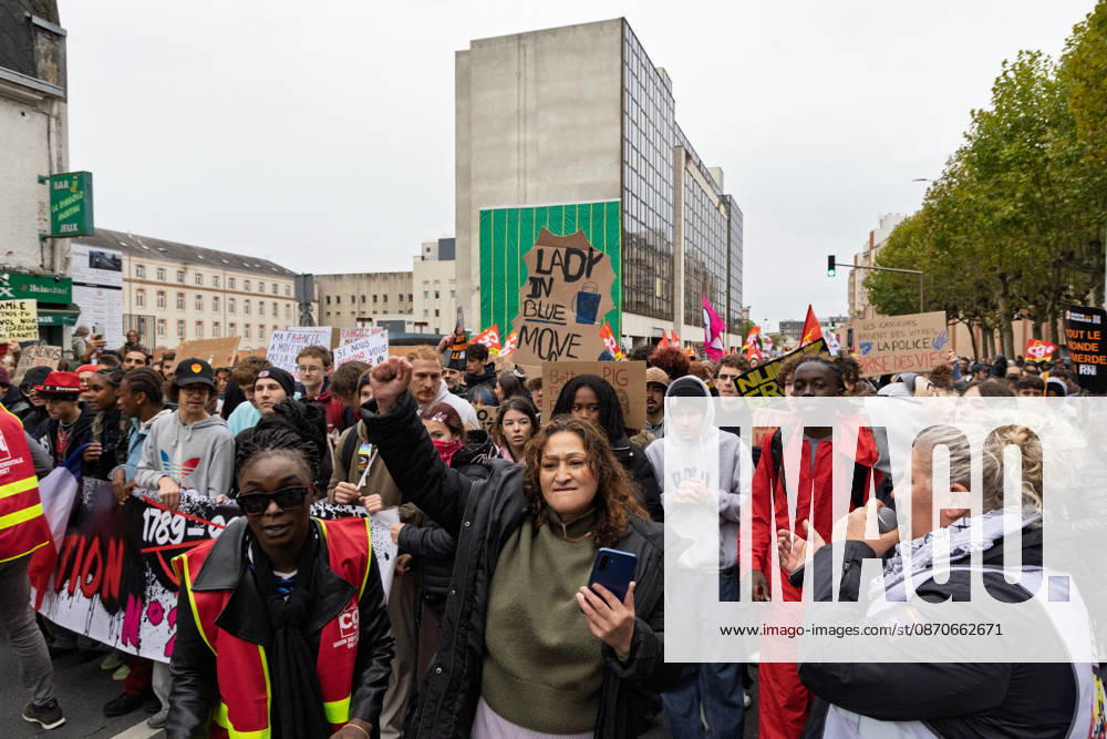 Demonstration Against French Far-Right Party RN - Orleans Rally against racism, fascism, and imperialism in Orléans, Loiret, France on October 24, 2026, held alongside the National Rally (RN) congress. Photo by Pascal Avenet ABACAPRESS.COM Orleans France