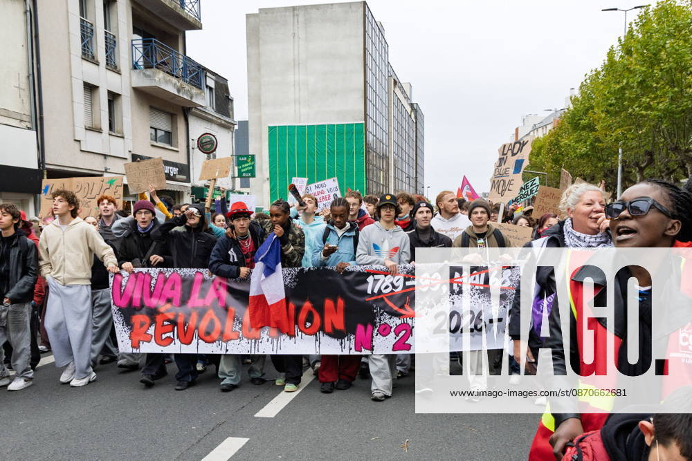 Demonstration Against French Far-Right Party RN - Orleans Rally against racism, fascism, and imperialism in Orléans, Loiret, France on October 24, 2026, held alongside the National Rally (RN) congress. Photo by Pascal Avenet ABACAPRESS.COM Orleans France