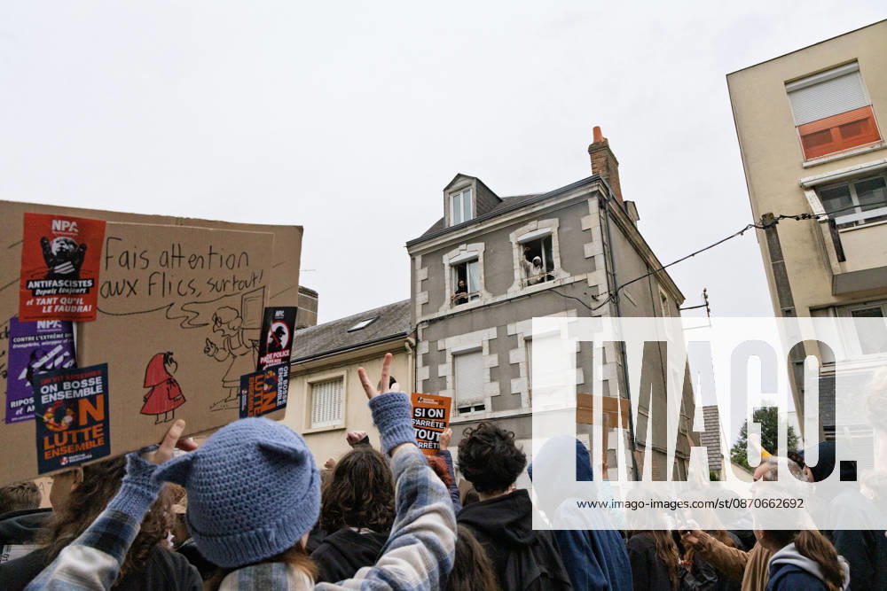 Demonstration Against French Far-Right Party RN - Orleans Rally against racism, fascism, and imperialism in Orléans, Loiret, France on October 24, 2026, held alongside the National Rally (RN) congress. Photo by Pascal Avenet ABACAPRESS.COM Orleans France