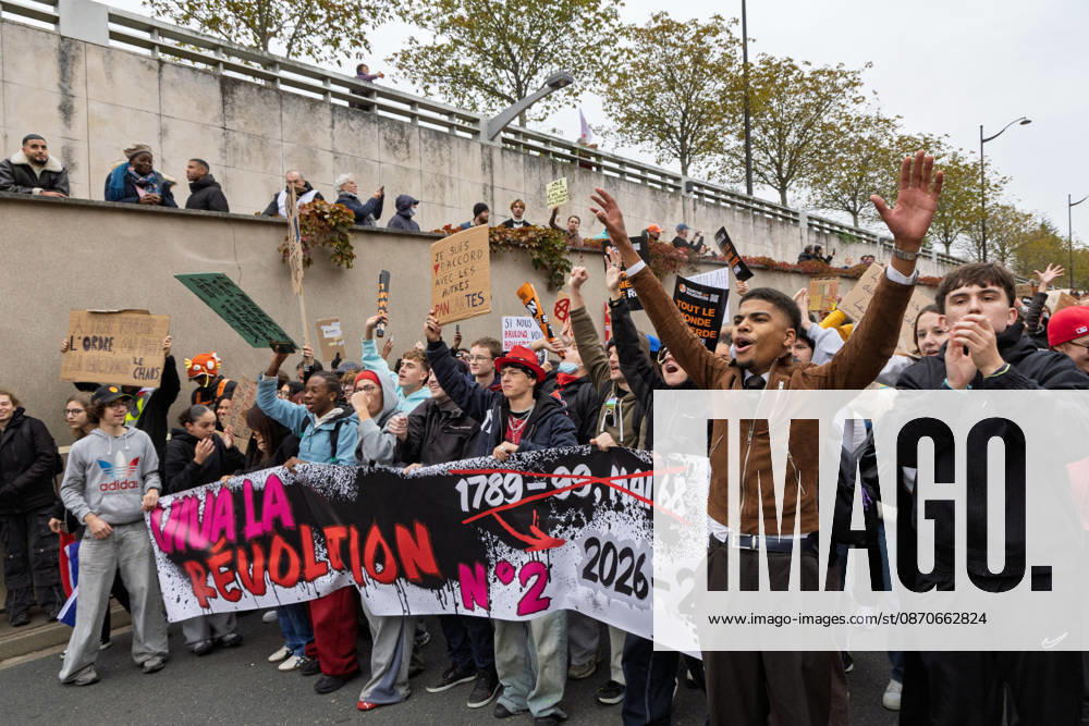 Demonstration Against French Far-Right Party RN - Orleans Rally against racism, fascism, and imperialism in Orléans, Loiret, France on October 24, 2026, held alongside the National Rally (RN) congress. Photo by Pascal Avenet ABACAPRESS.COM Orleans France