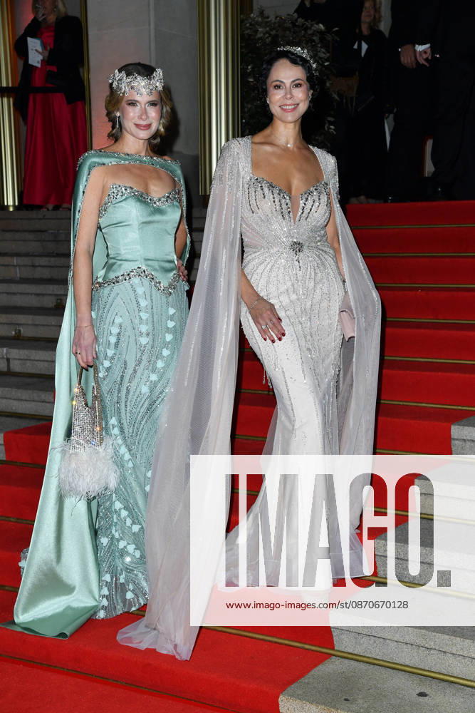 Iryna Thater and Natalia Yegorova at the 2026 Leipzig Opera Ball at the Leipzig Opera on October 24, 2026