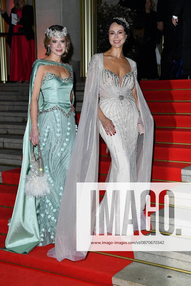 Iryna Thater and Natalia Yegorova at the 2026 Leipzig Opera Ball at the Leipzig Opera on October 24, 2026