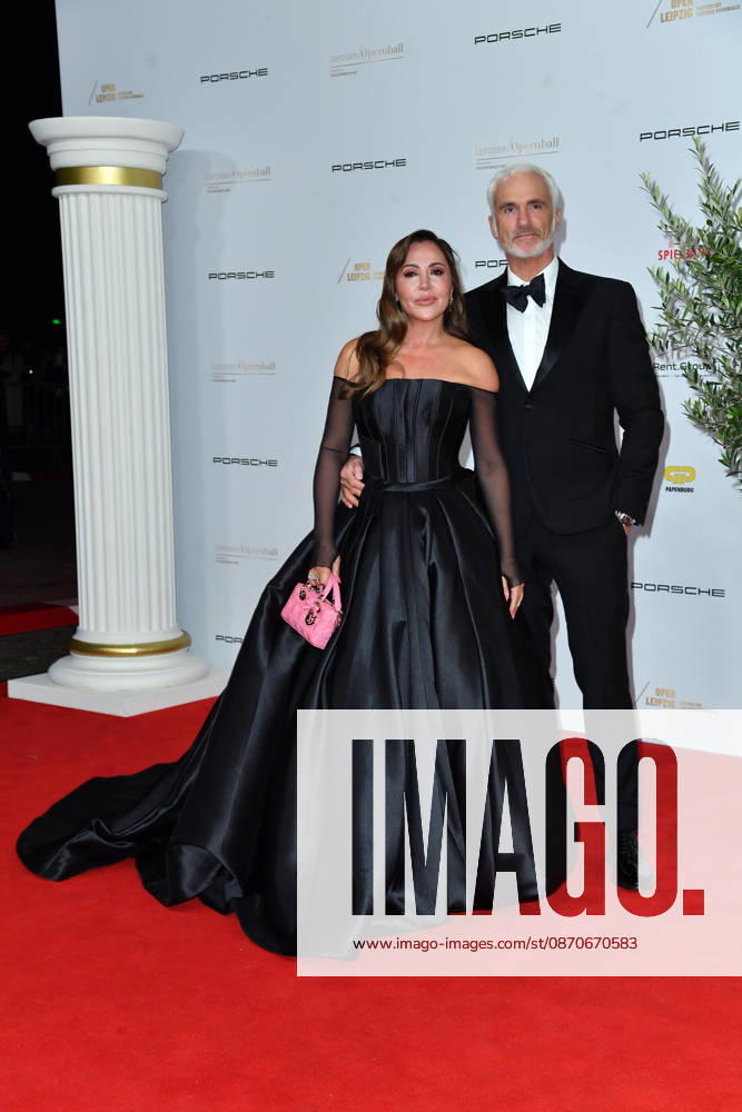 Simone Thomalla and Rene Marchand at the 2026 Leipzig Opera Ball at the Leipzig Opera on October 24, 2026