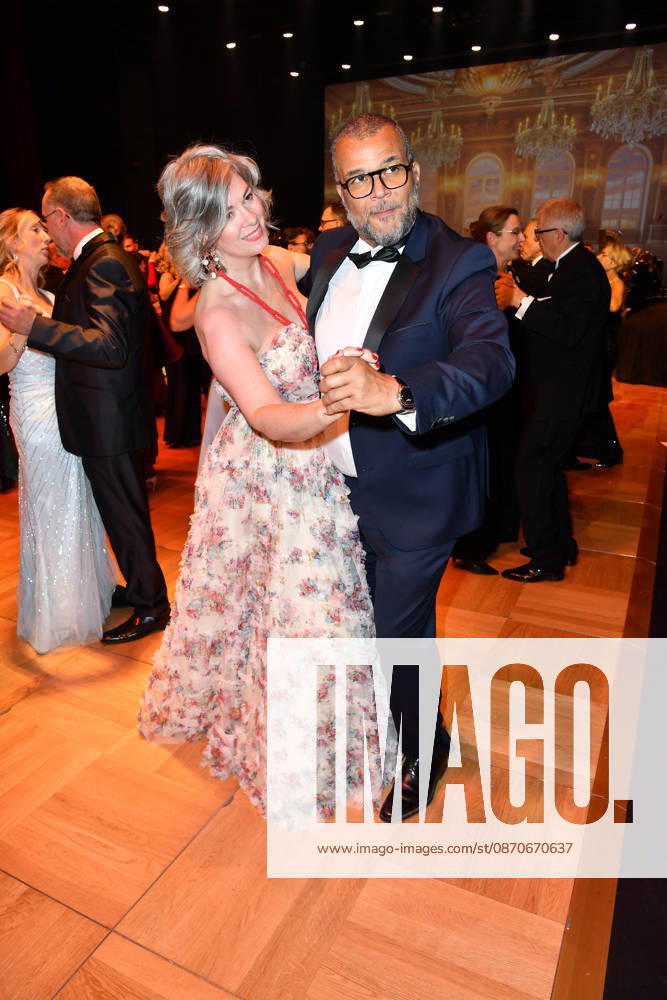 Cheryl Shepard with her husband Nikolaus Okonkwo at the 2026 Leipzig Opera Ball at the Leipzig Opera on October 24, 2026
