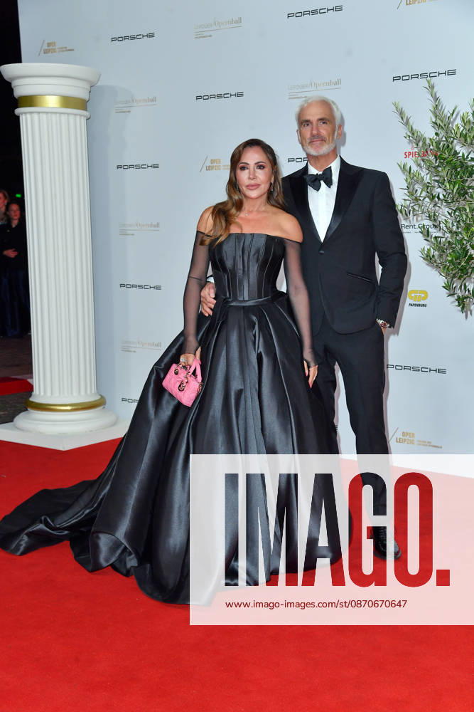 Simone Thomalla and Rene Marchand at the 2026 Leipzig Opera Ball at the Leipzig Opera on October 24, 2026