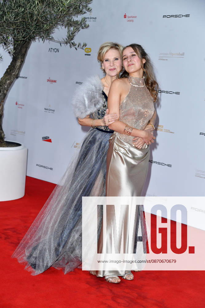 Andrea Kathrin Loewig with her daughter Josephine Emilia Loewig at the 2026 Leipzig Opera Ball at the Leipzig Opera on October 24, 2026