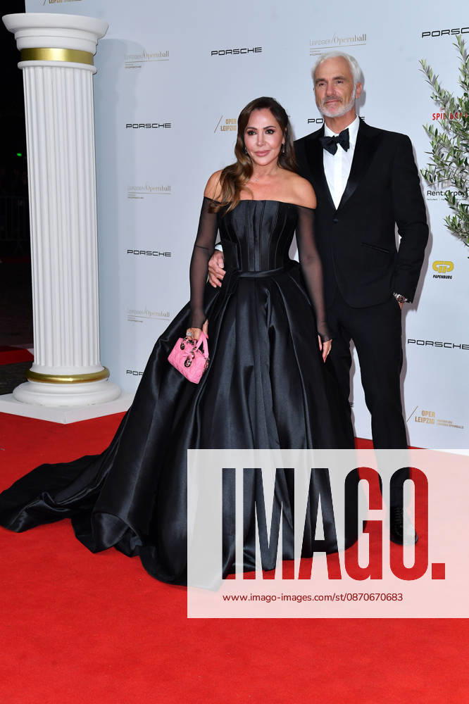 Simone Thomalla and Rene Marchand at the 2026 Leipzig Opera Ball at the Leipzig Opera on October 24, 2026