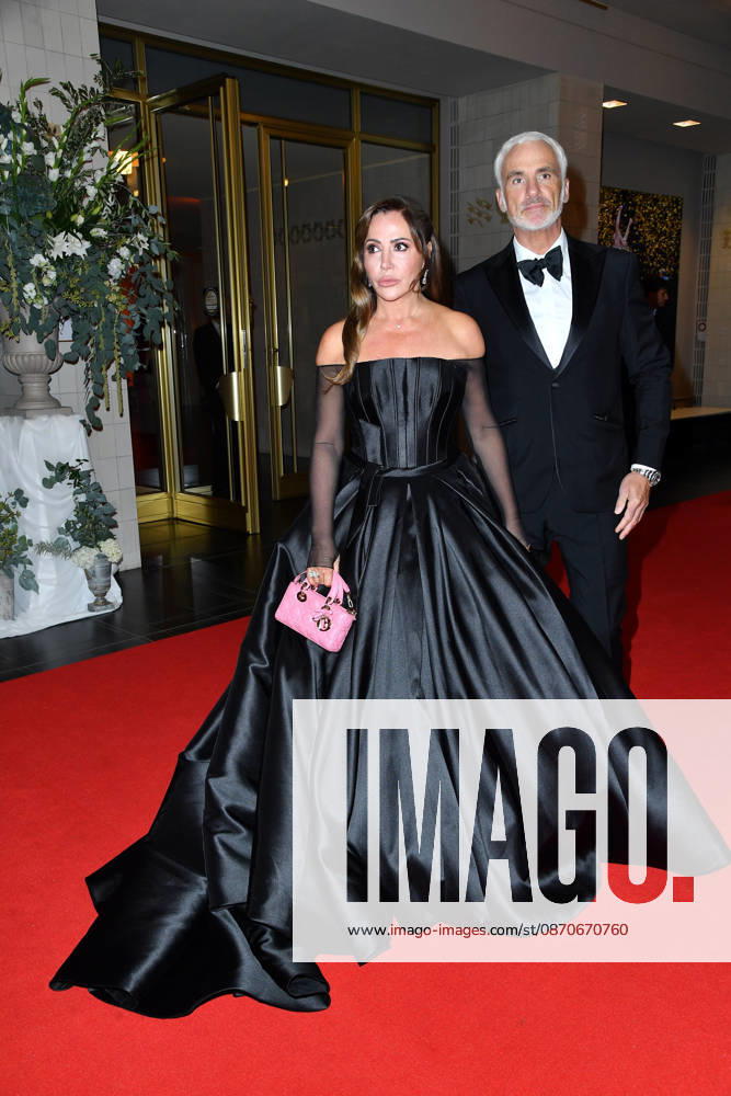 Simone Thomalla and Rene Marchand at the 2026 Leipzig Opera Ball at the Leipzig Opera on October 24, 2026