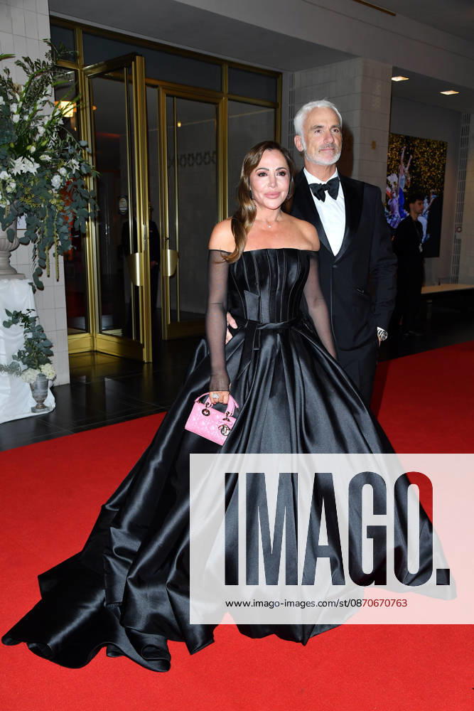 Simone Thomalla and Rene Marchand at the 2026 Leipzig Opera Ball at the Leipzig Opera on October 24, 2026
