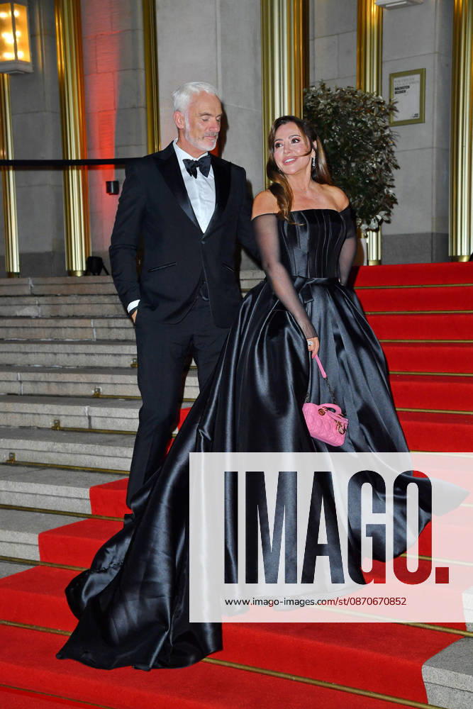 Simone Thomalla and Rene Marchand at the 2026 Leipzig Opera Ball at the Leipzig Opera on October 24, 2026