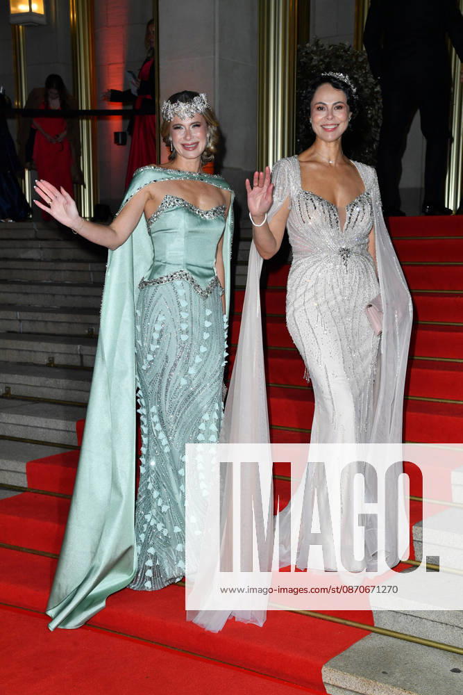Iryna Thater and Natalia Yegorova at the 2026 Leipzig Opera Ball at the Leipzig Opera on October 24, 2026
