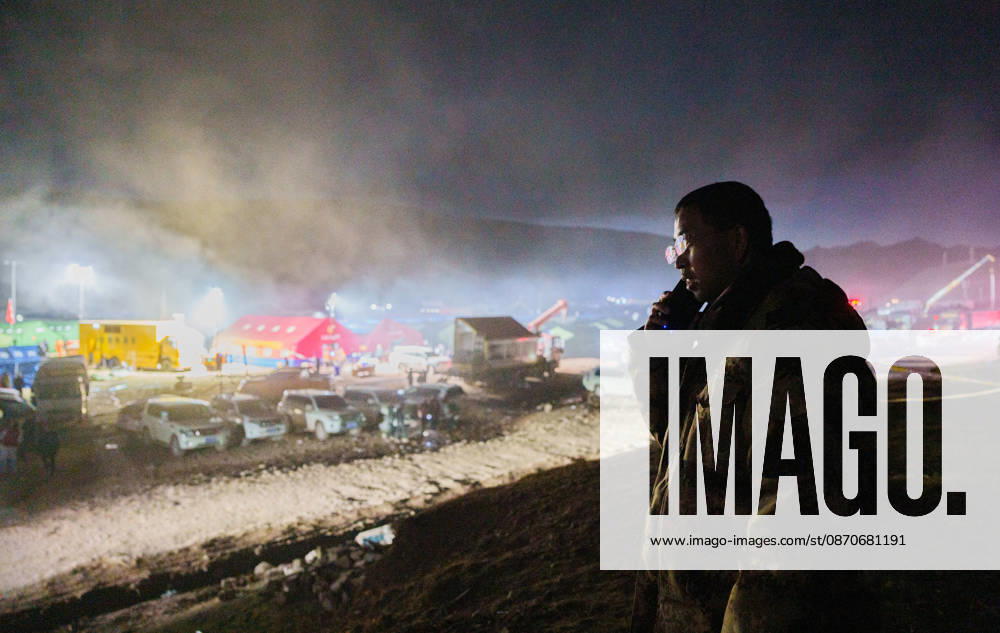 (261025) -- BAQEN, Oct. 25, 2026 -- Du Guoping calls his family at a temporary shelter in Maru Township of Baqen County, Nagqu City, southwest China s Xizang Autonomous Region, Oct. 24, 2026. After a 7.0-magnitude earthquake struck Baqen County in Nagqu, southwest China s Xizang Autonomous Region, on Thursday, Du Guoping, owner of a dumpling restaurant in Xigaze, postponed the opening of his two new restaurants and headed to the disaster zone with his staff. It took only about 10 minutes to make the decision that we would go to Baqen and cook dumplings for earthquake-affected residents, Du said. The team loaded more than 1,500 kilograms of dumplings onto vehicles and set off from Xigaze at midnight on the night of the earthquake.