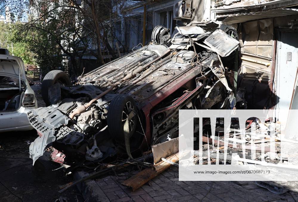 Russia Ukraine Drone Attack 9273072 25.10.2026 A view shows a car overturned after a massive drone attack amid Russia s military operation in Ukraine, in Belgorod, Russia. Two persons were killed and 14 others were injured in a reported strike by the Ukrainian Armed Forces on October 25. Taisia Liskovets Sputnik Belgorod Russia