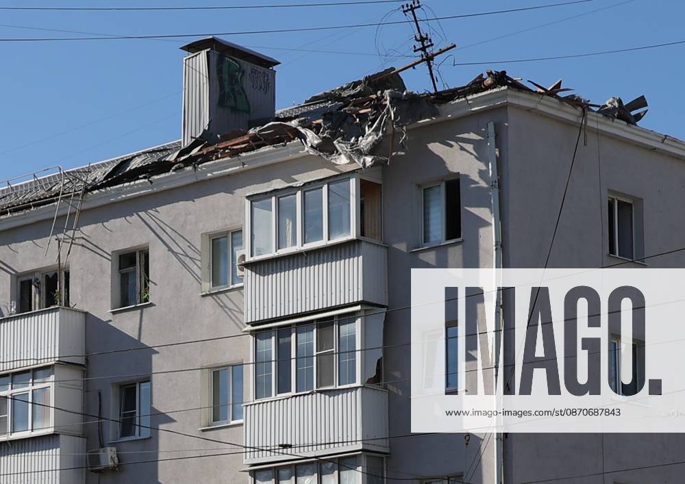 Russia Ukraine Drone Attack 9273087 25.10.2026 A view shows a residential building damaged in a massive drone attack amid Russia s military operation in Ukraine, in Belgorod, Russia. Two persons were killed and 14 others were injured in a reported strike by the Ukrainian Armed Forces on October 25. Taisia Liskovets Sputnik Belgorod Russia