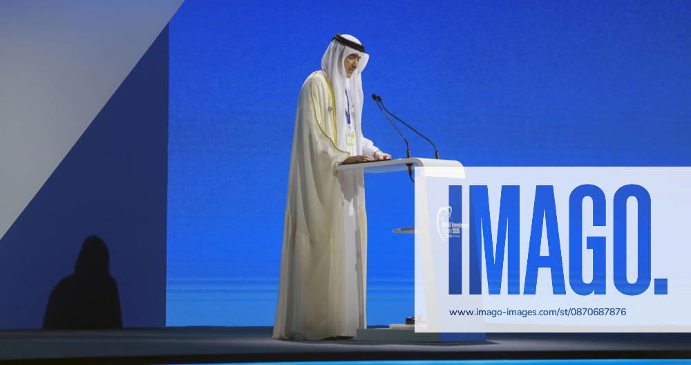 Doha Qatar World Investment Forum Ahmad bin Mohammed Al Sayed, Qatar s Minister of State for Foreign Trade Affairs, delivers remarks at a podium during the World Investment Forum in Doha, Qatar, on October 25, 2026. The ninth World Investment Forum, organized by UN Trade and Development (UNCTAD) and hosted by Qatar from October 25 to 27 under the theme Investing in the Future, brings together government officials, investors and business leaders to discuss international investment, sustainable development and economic resilience. Doha Baladiyat ad Dawhah Qatar