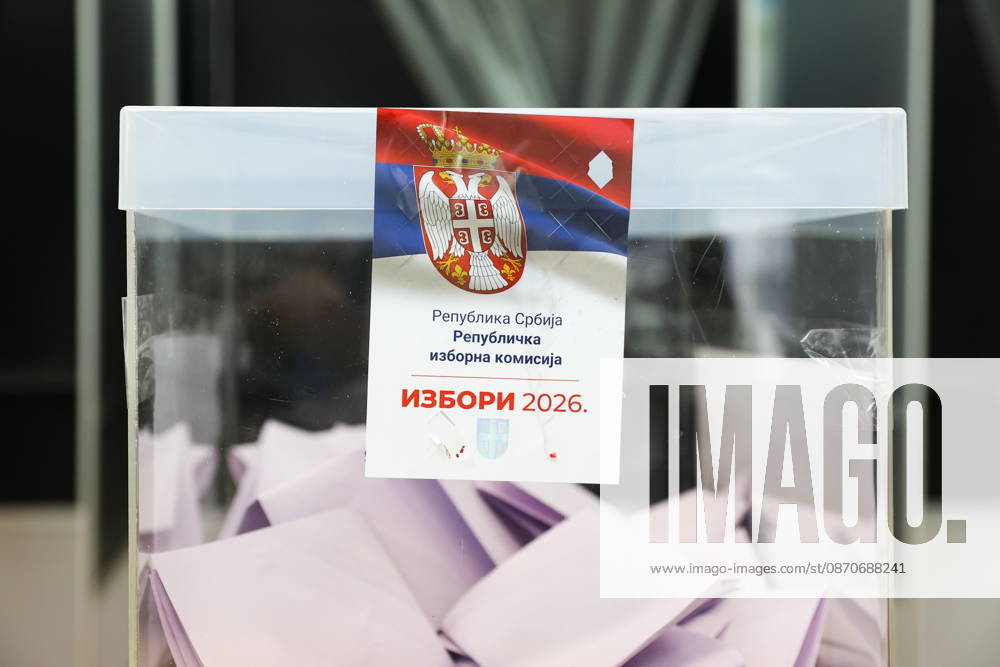 SERBIA, BELGRADE - OCTOBER 25, 2026: A ballot box is seen at a polling station during the 2026 Serbian parliamentary election. On 25 October, the Serbs went to the polls to elect members of the country s unicameral parliament, Narodna Skupshtina. Alexander Ryumin TASS 99953359